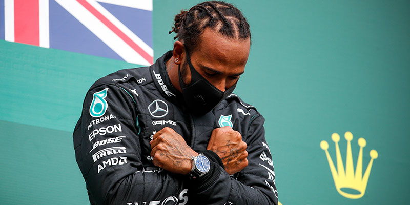 Hamilton vence en Bélgica y se acerca a dos victorias del récord de Schumacher