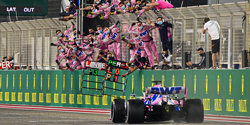 Primera victoria de ‘Checo’ Peréz en F1 en el GP de Sakhir