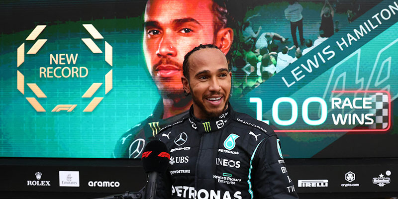 Hamilton consuma su victoria número 100 en Formula 1