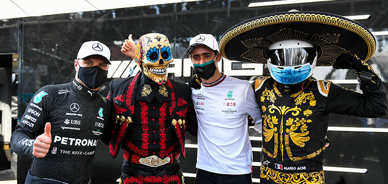 Valtteri Bottas gana la pole position del México  GP y se lleva el Casco de Juan Manuel Fangio