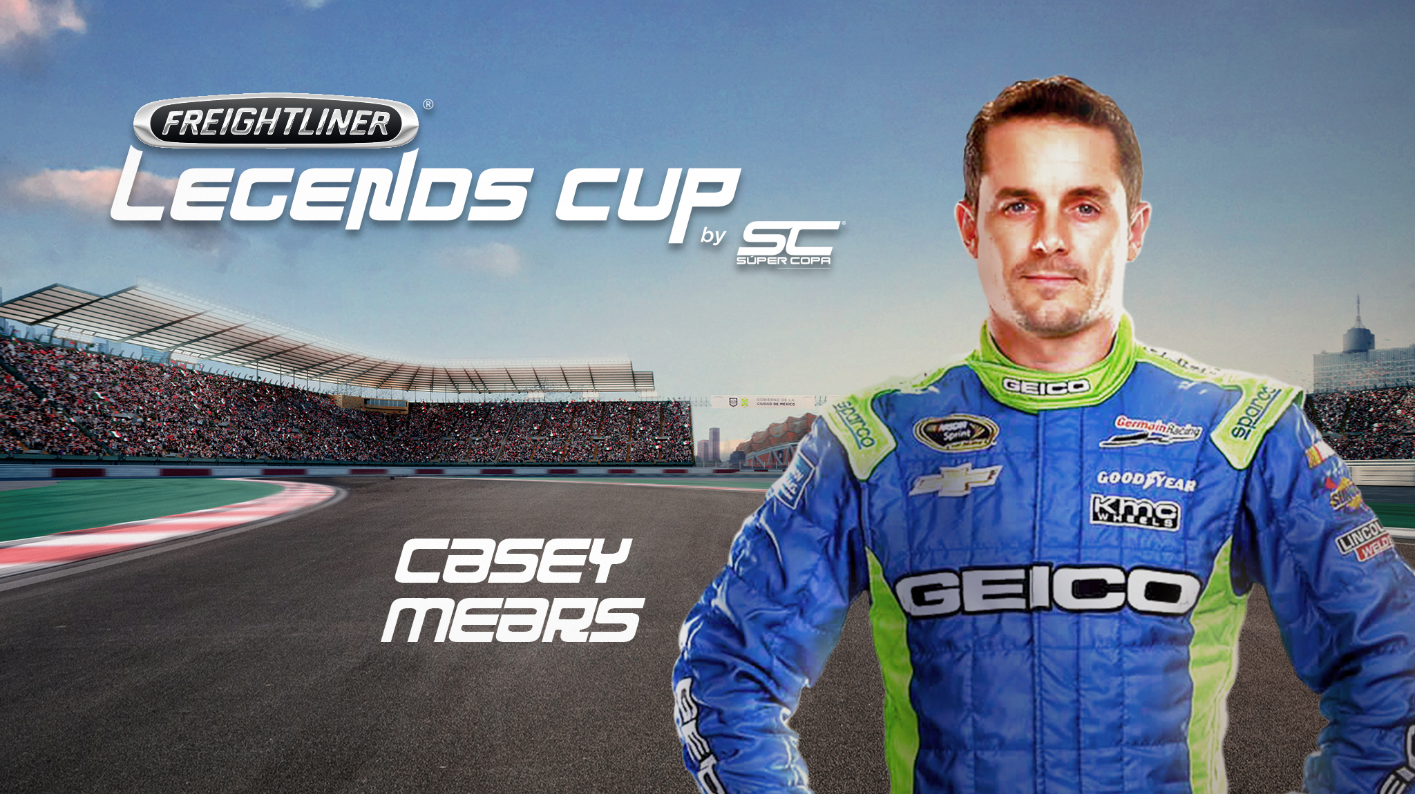 Casey Mears, otra estrella que se suma a la Freightliner  Legends Cup en el México GP