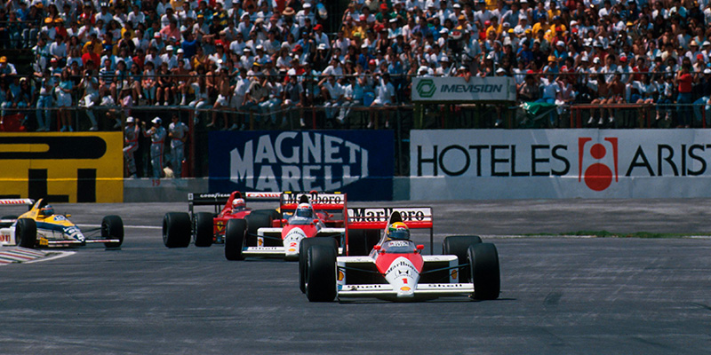 Ayrton Senna, el último latinoamericano en ganar el Gran Premio de México