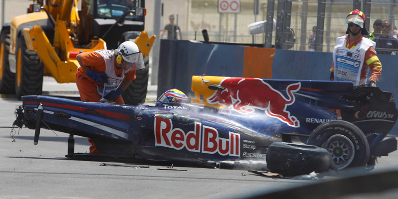 Estos son los accidentes más fuertes en la Formula 1